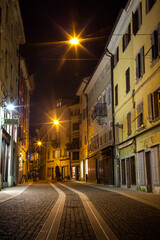 Fototapeta na wymiar Gorizia old town Rastello street 