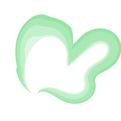 Watercolor Swirl Brushstroke Green
