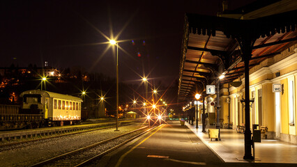 Empty Train station