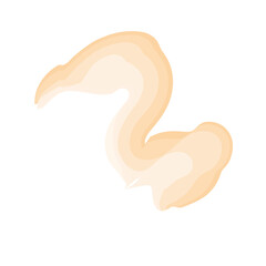 Watercolor Swirl Brushstroke Yellow
