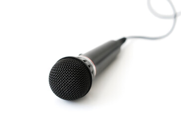 Microphone isolated on white background