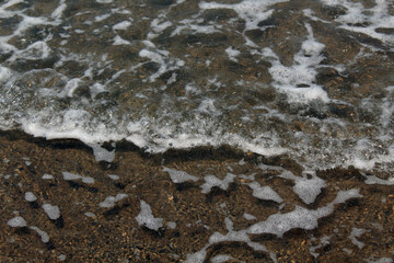 water on the beach