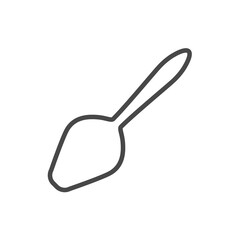 Vector linear icon with kitchen spatula
