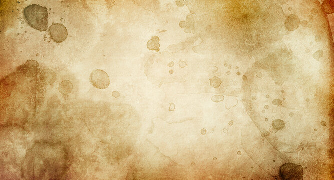 Dirty vintage brown paper with a space for text