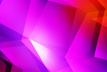 Light Pink, Red vector background with set of hexagons.