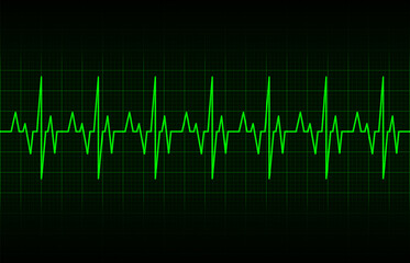 Heart beats cardiogram. Used for design healthcare, science and medicine background