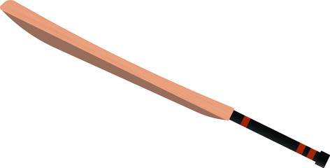 cricket bat profile with black handle