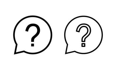 Question icon vector. question mark sign and symbol