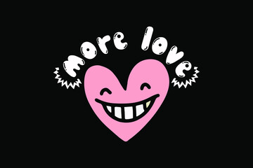 more love doodle vector