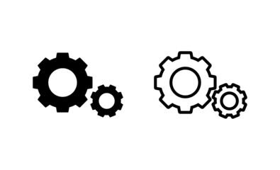 Setting icon vector. Cog setting sign and symbol. Gear Sign