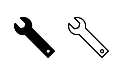 Wrench icon vector. repair icon. tools sign and symbol