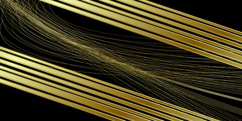 Black gold background
