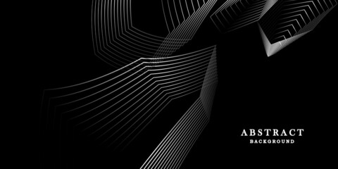 Black white background with lines