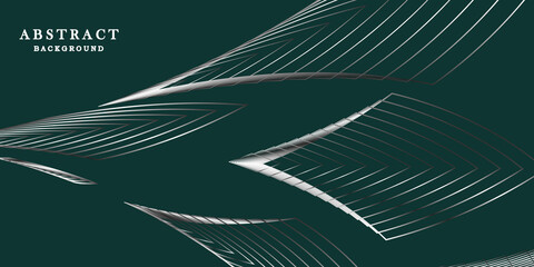 Naklejka premium green background with lines