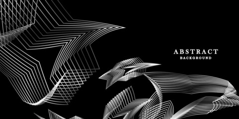 Abstract black white background