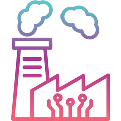 Smart Factory Icon
