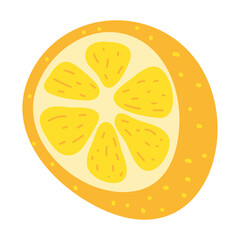 Orange design vector illustration.Tangerine. Tropical Organic fruit. Cartoon style. Vector illustration for any design.