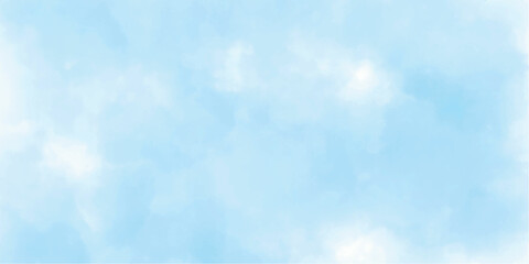 blue sky with white cloud beautiful watercolor wallpaper