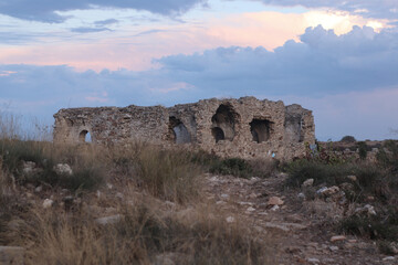 Fototapeta na wymiar Ruin of ancient temple in Side, Turkey
