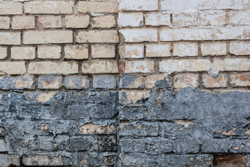 Background of old vintage brick wall