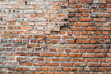 Background of old vintage brick wall