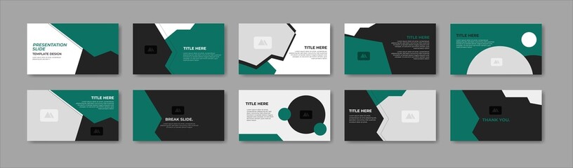 Business presentation template design. Minimalis, modern and keynote vector illustration	 - obrazy, fototapety, plakaty