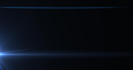 Fototapeta premium Image of blue glowing light on blue background