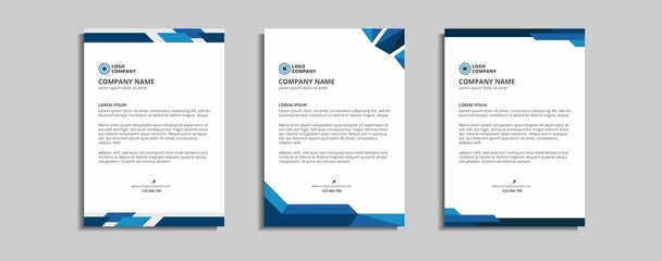 modern corporate letterhead template design