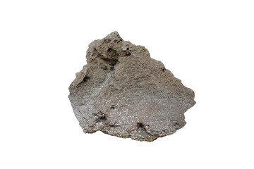 unique reef stone isolated on white background. rock for garden decoration. 
