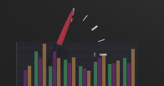 Image of data processing over car panel