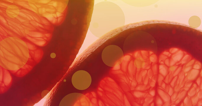 Image of orange spots over orange