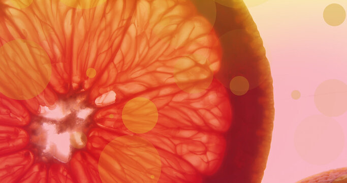 Image of orange spots over orange