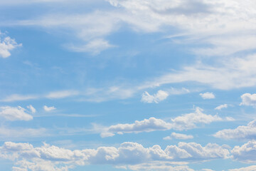 Background of Blue sky background with white clouds