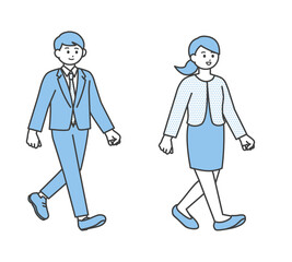 若い夫婦のイラスト素材