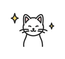 猫の表情イラスト素材