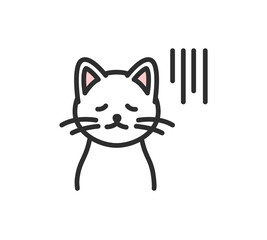 猫の表情イラスト素材