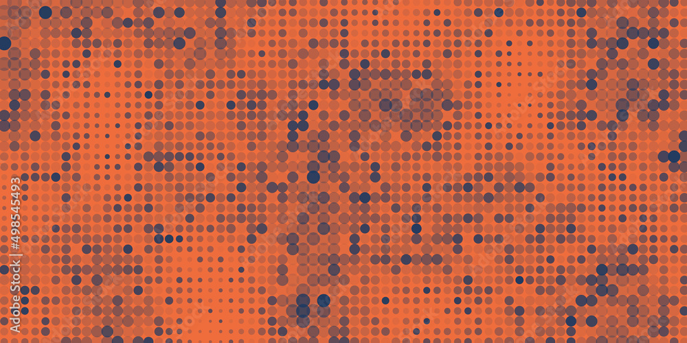 Poster abstract multi colored spotted pixels pattern, geometric mosaic texture - generative art, vector bac