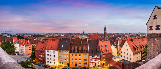 Naklejka na ściany i meble Nuremberg, Germany Old City