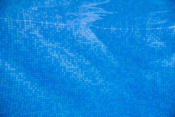 Underwater in swimming pool. Photo of underwater pool background.