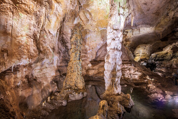 Carlsbad Cavern National Park, New Mexico, USA inside of the Big Room