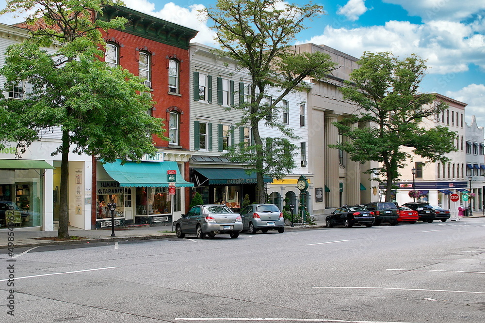 Wall mural Greenwich Avenue Shopping District