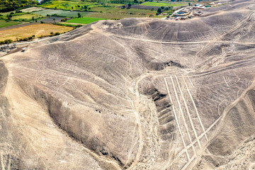 Lines and Geoglyphs of Palpa. UNESCO world heritage in Peru