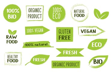 set of eco labels