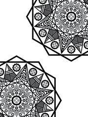 Mandala bohemian pattern creative zen vector image