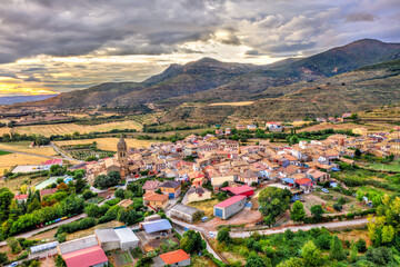 Fototapeta na wymiar Loarre town in Huesca Province of Aragon, Spain