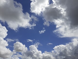 Blue Sky Background With Clouds