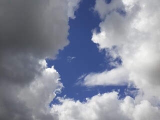 Blue Sky Background With Clouds