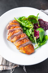 duck breast fried poultry bbq grill meat healthy food fresh meal food snack on the table copy space food background 