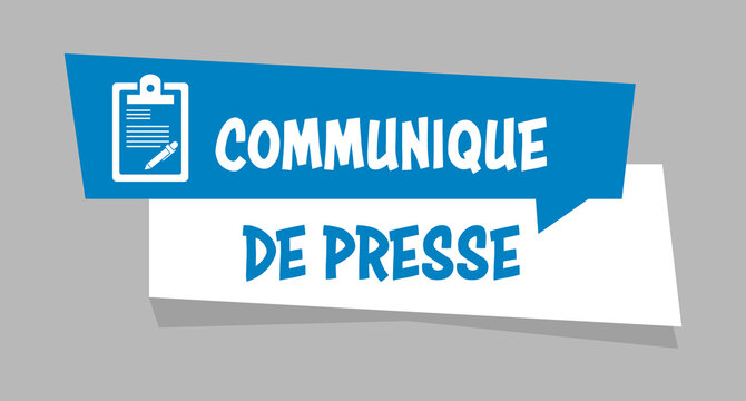 Logo communiqu&eacute; de presse.