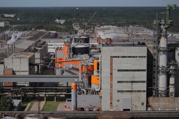 industrial zone high view